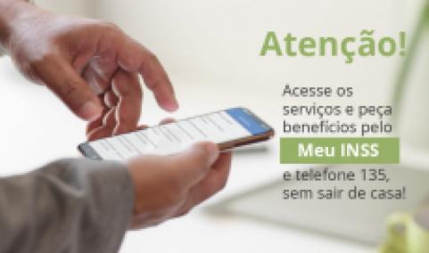 ATENO: Servios e pedidos de benefcios podem ser feitos sem sair de casa