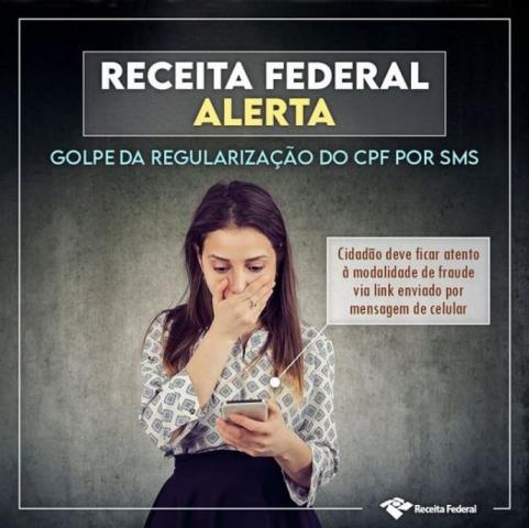 Novo golpe utilizando o nome da Receita Federal